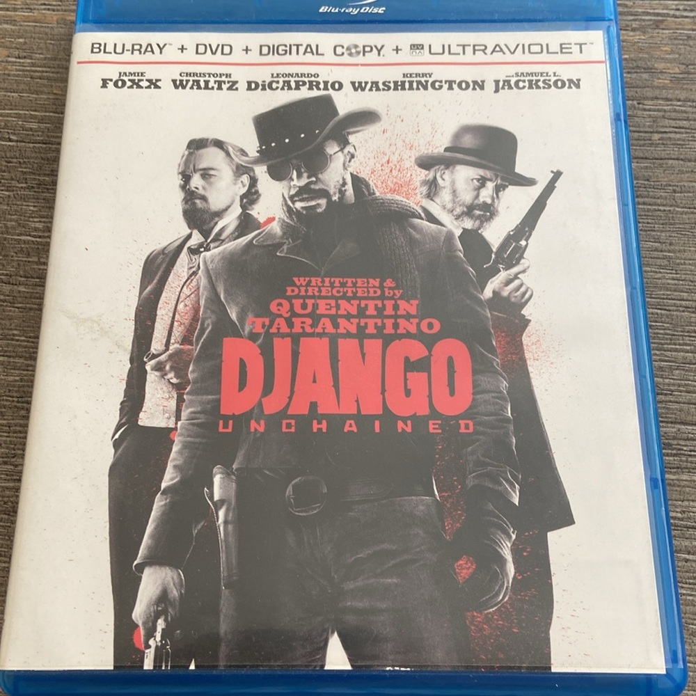 5/$10❤️❤️❤️DJANGO UNCHAINED Jamie Foxx BLU RAY & DVD
